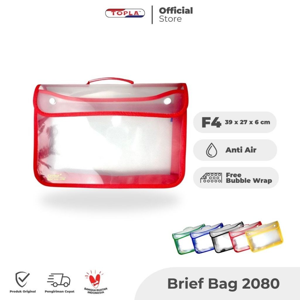 

TOPLA Brief Bag Cerdas 2080 - Tas Sekolah & Dokumen F4 Berkualitas