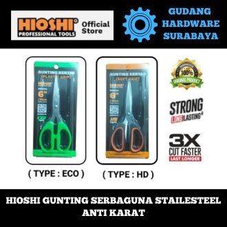 

Hioshi Gunting serbaguna stailesteel anti karat
