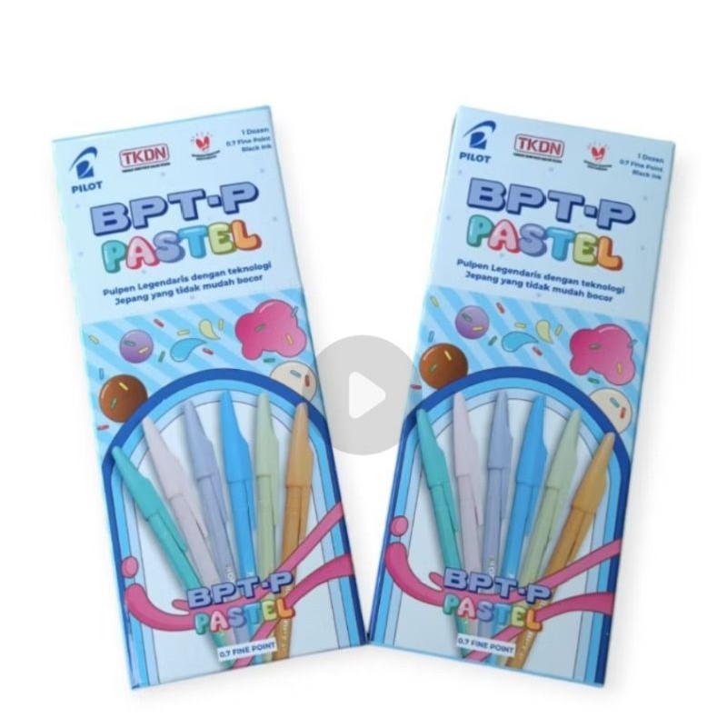 

Pulpen Pilot Bptp Pastel fine point 0.7mm ( 1pak/12pcs )