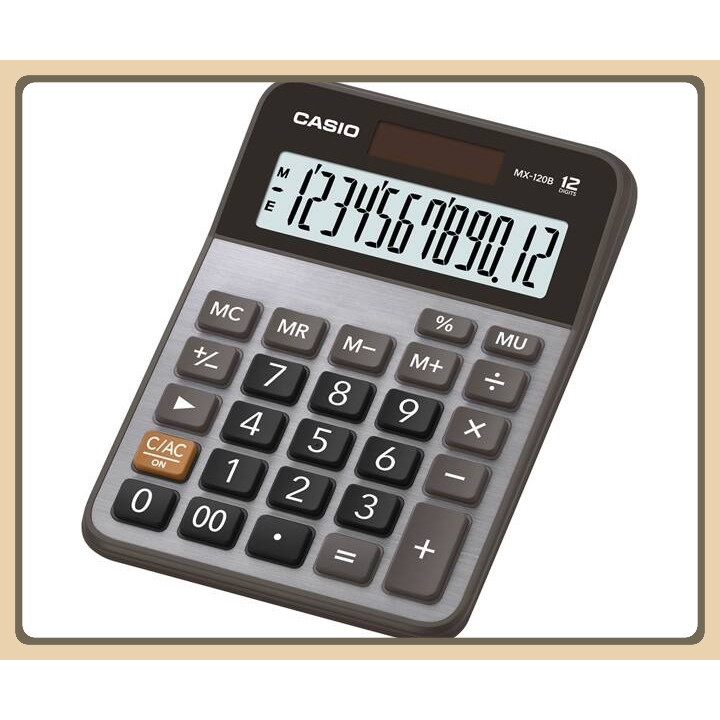 

Casio MX-120B-W-DC Kalkulator Meja Mini 12 Digit Layar Ekstra Besar, Fungsi Memory