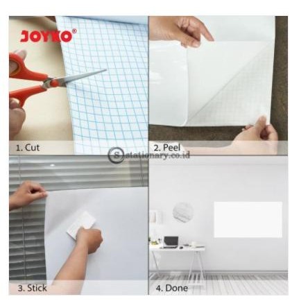 

Joyko Whiteboard Sticker PVC Material 45 X 200cm WBSK-150