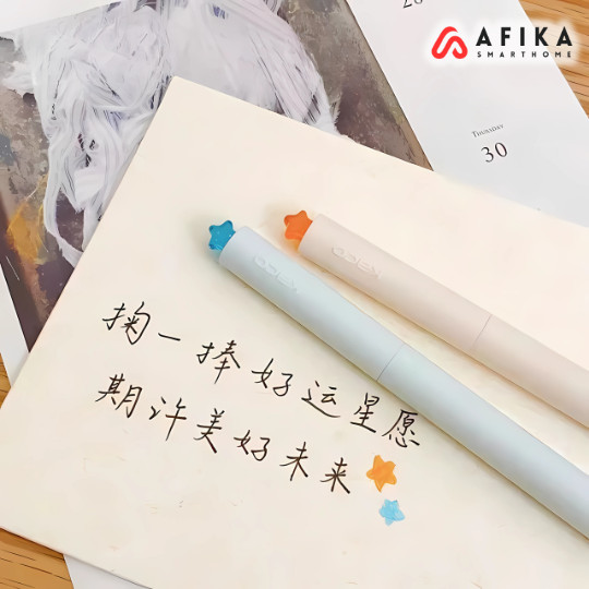 

Pena Pulpen Gel Dual Ballpoint Black Ink Star Deco 0.5mm 1 PCS