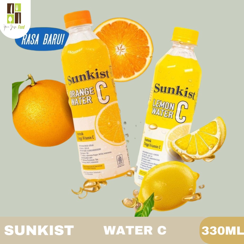 

Sunkist Water C 330ml / Lemon Water C / Orange Water C / Minuman Vitamin / Minuman Segar untuk Kesehatan