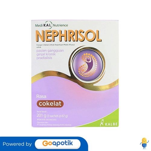 

Nephrisol Rasa Cokelat 67 Gram Box 3 Sachet