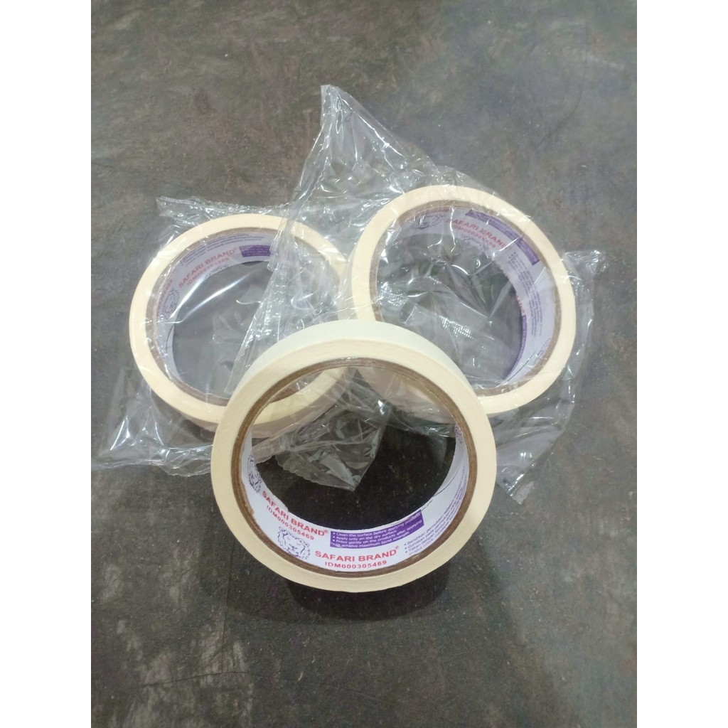 

*SDA* (12 PCS) MASKING TAPE / LAKBAN KERTAS / ISOLASI KERTAS TAPE 24mm x 20yard