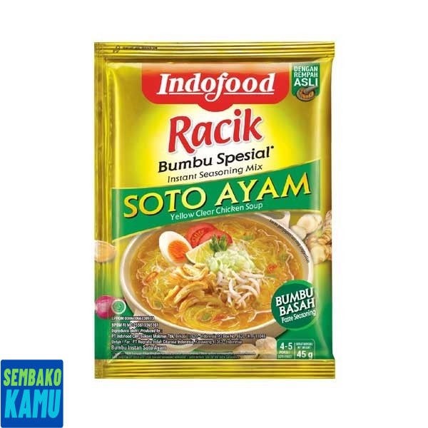 

Indofood Racik Bumbu Special Soto Ayam 45 gr