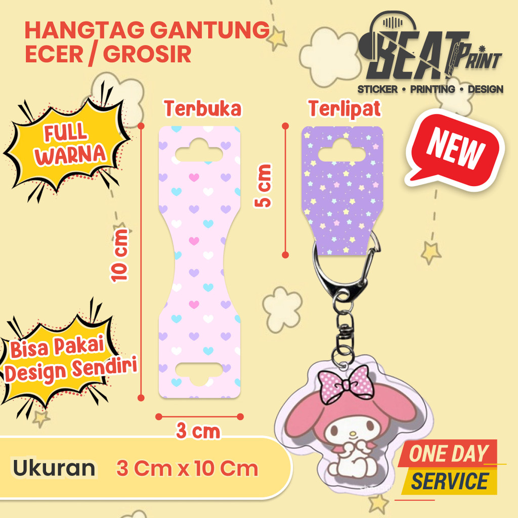 

Hangtag Gantung untuk Jepit Rambut/Karet, Kaos Kaki, Aksesoris