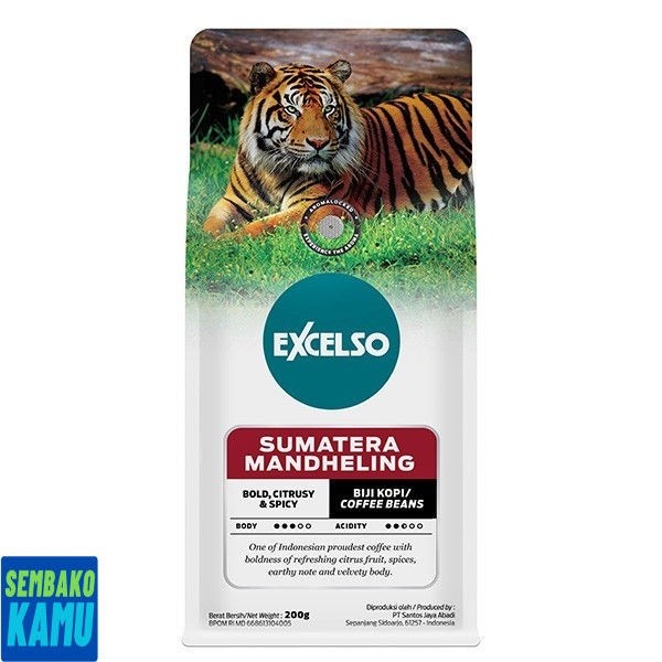 

Exelso Sumatera Mandheling Biji 200 gr - Kopi