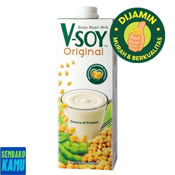 

V-Soy Original Soymilk 1 Liter - Susu