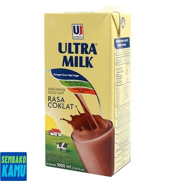 

Ultra Milk Susu Uht Cokelat 1000 ml