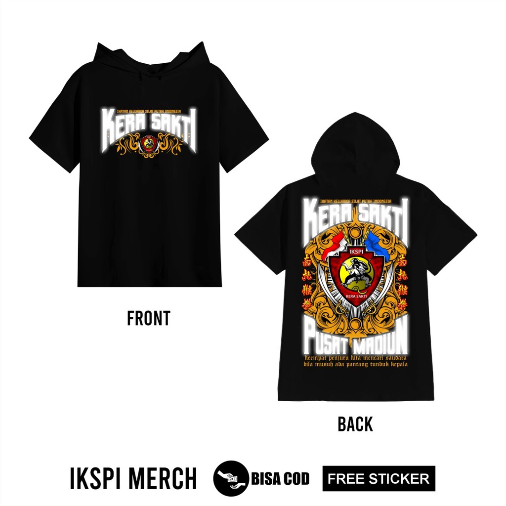 Ts-HOODIE IKSPI MENYALA KERA SAKTI PUSAT MADIUN TS HOODIE DISTRO MAWAR IKSPI - TS HOODIE IKSPI MENYA
