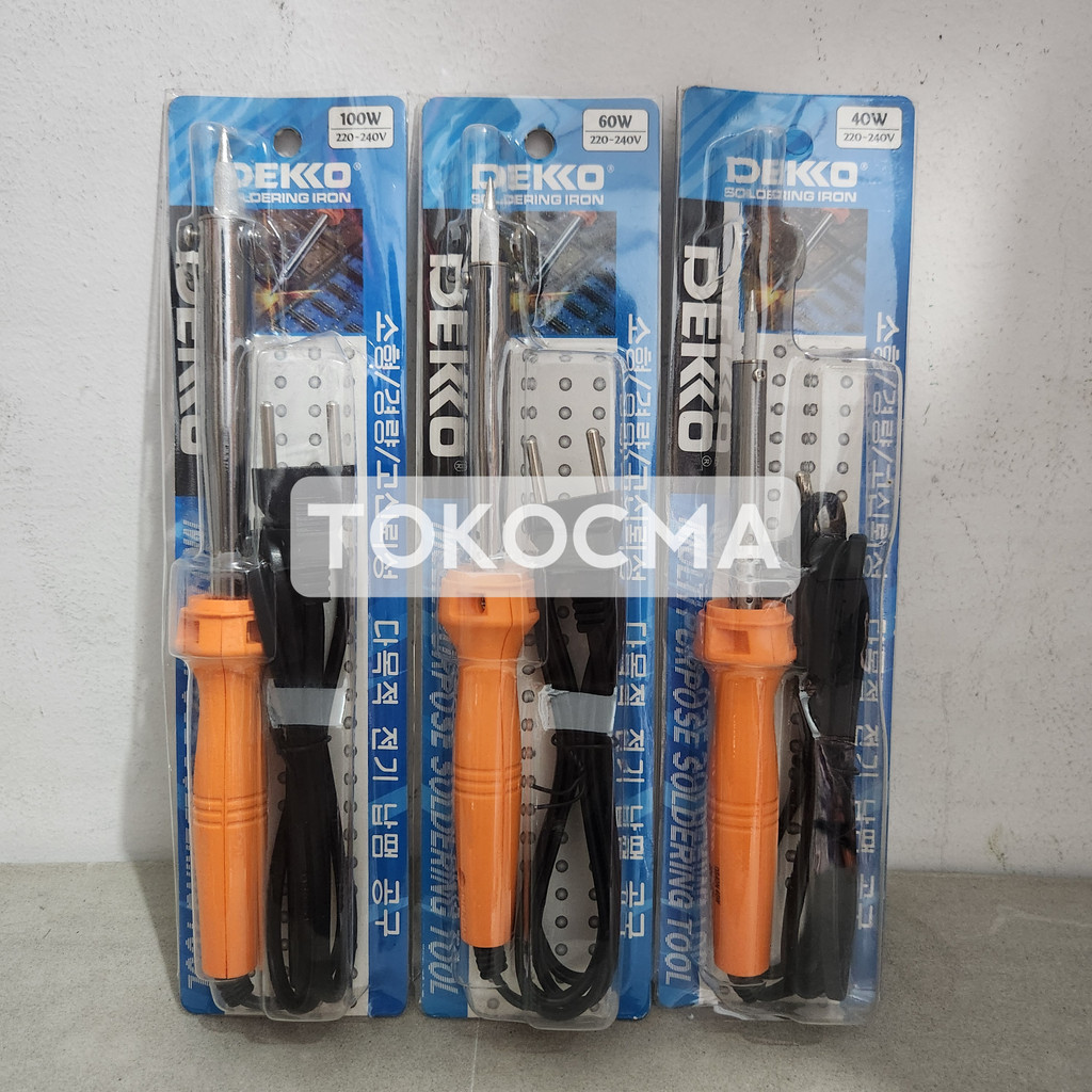 Dekko Solder Timah 40W 60W 100W Korea - Alat Listrik Solder Listrik 40 WattOriginal