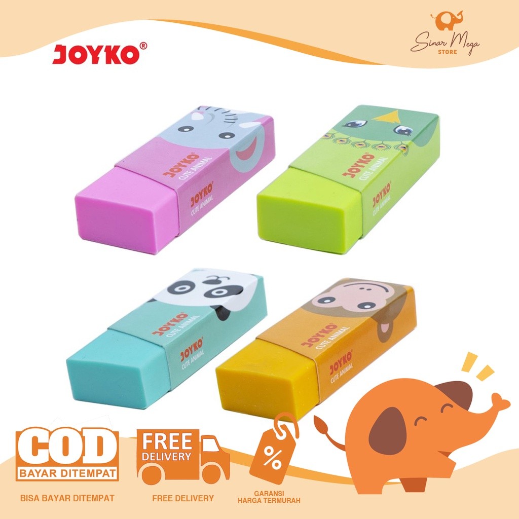 

Joyko Penghapus Eraser ER-116 Cute Animal / Penghapus Motif Animal Lucu Unik Murah Berkualitas
