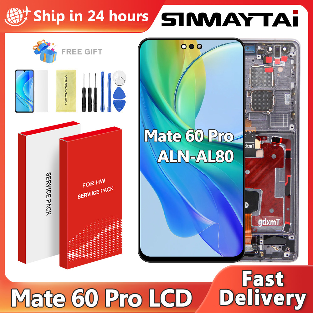 Mate60 Pro Screen For Huawei Mate 60 pro ALN-AL00, ALN-AL80 LCD Display Touch Screen Digitizer Assem