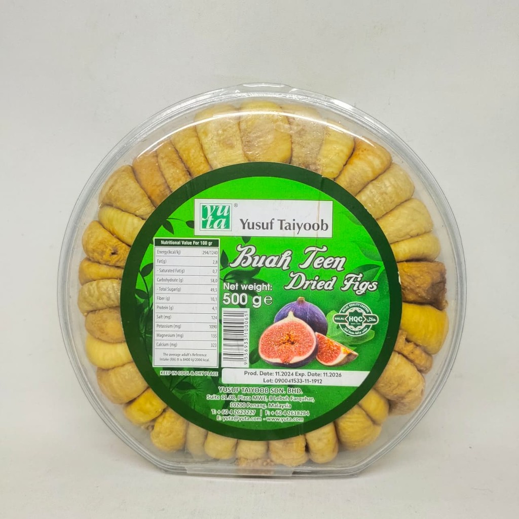

YUSUF TAIYOOB BUAH TEEN DRIED FIGS 500GR