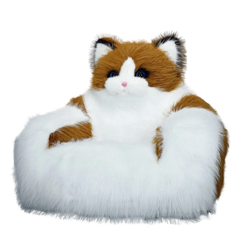 Inflatable Cat Sofa Costume Mascot Foldable Removable Cute Cartoon Sofa fluffy Lazy Sofa Floor Seat 