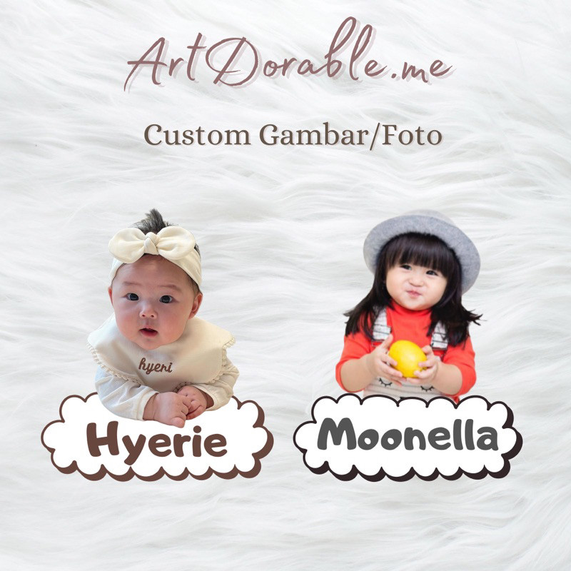 

Sticker Custom Karakter/Foto Waterproof Premium