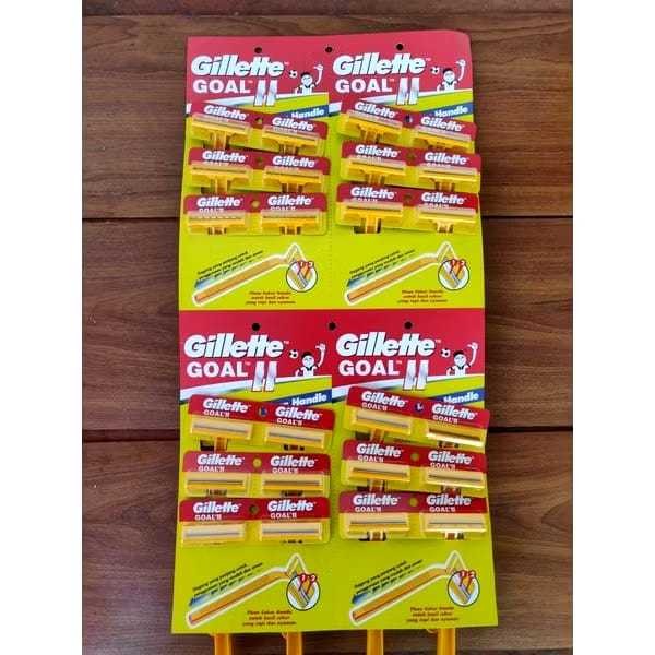 Gilette Goal kuning II cukur jenggot per 24 pcs super tajam