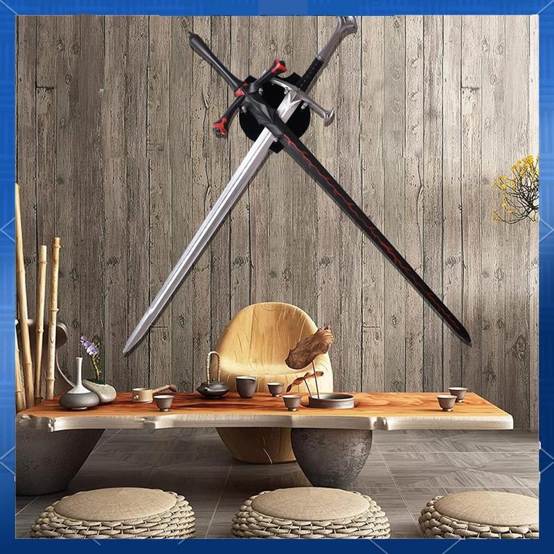 

AA77 Sword Stand Wall Mounted Sword Wall Card Acrylic Sword Wall Display Card Shield Sword Stand