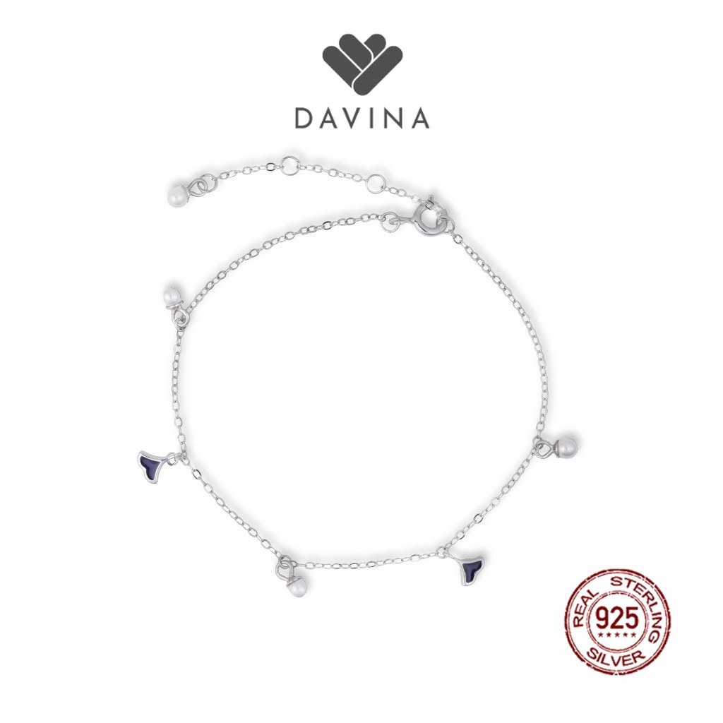 DAVINA Ladies Coral Bracelet Sterling Silver 925 - Gelang Wanita Perak S925 Mutiara Mermaid