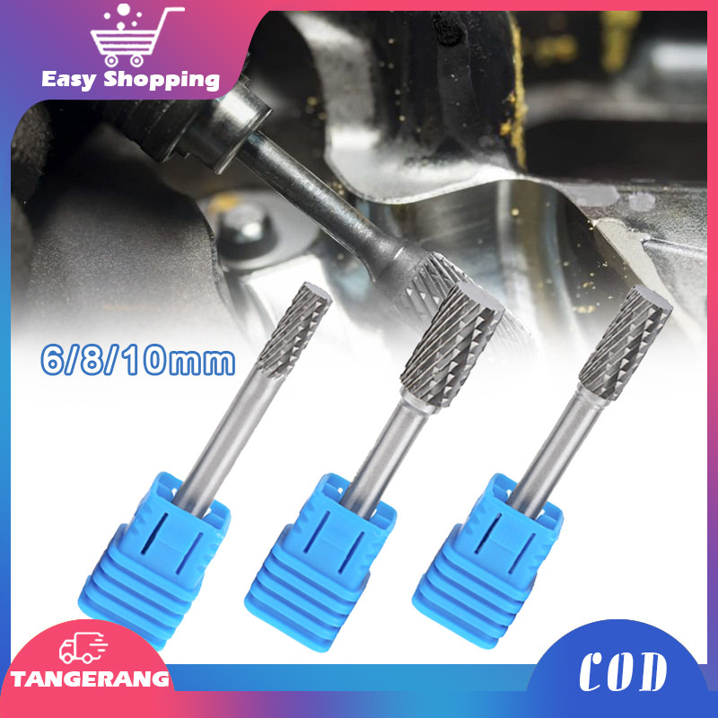 6/8/10mm Mata Tuner Porting Rotary Alat Tuner Mata Bor Penghalus Besi Gerinda Rotary File