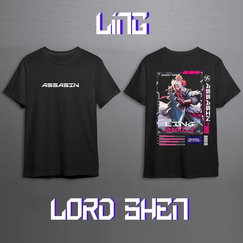 KAOS MOBILE LEGEND LING SKIN COLLECTOR, SKIN EPIC, SKIN TERBARU KEREN KAOS LING ASSASIN MOBILE LEGEN