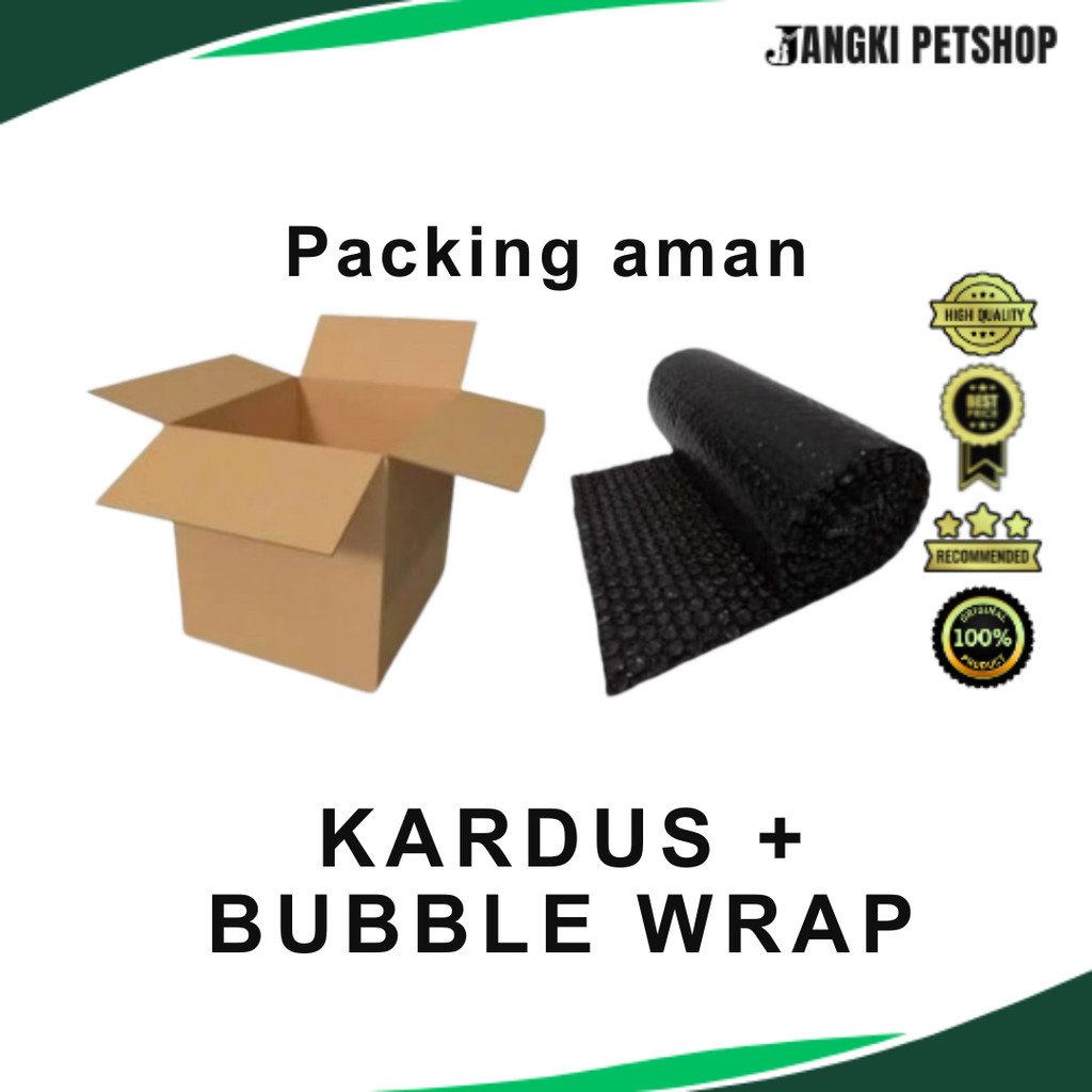 

EXTRA PACKING ( DUS + BUBBLE WRAP ) UNTUK MEMINIMALISIR KERUSAKAN