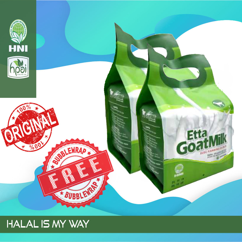 

TERMURAH ETTA GOAT MILK HNI HPAI EGM SUSU KAMBING ETAWA 10 SACHET
