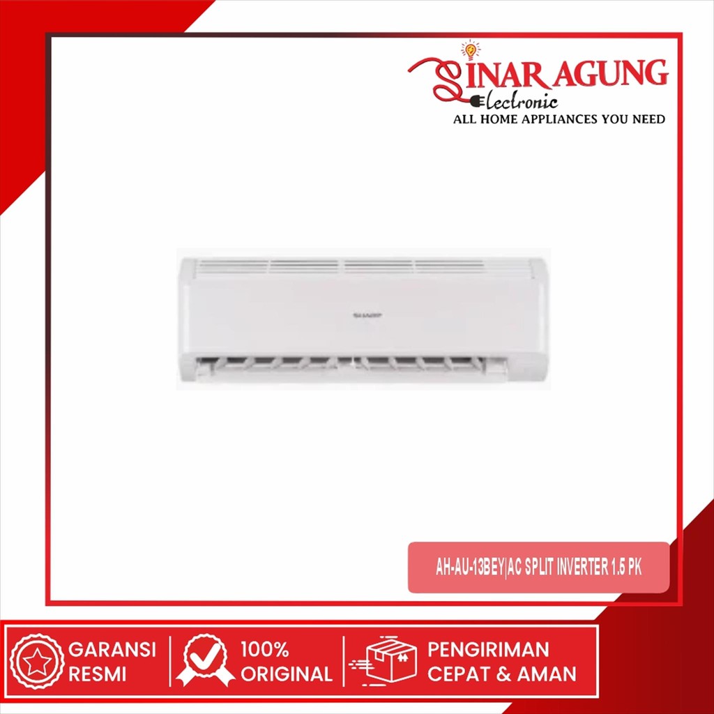 SHARP AH-AU13BEY AC SPLIT  INVERTER 1.5 PK LOW WATT -GARANSI RESMI