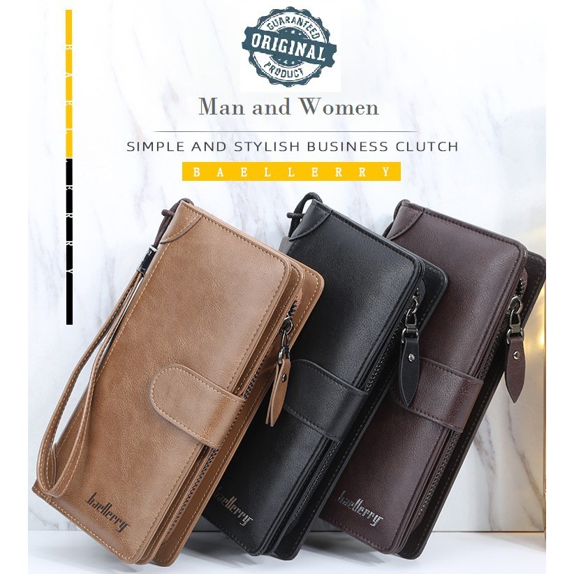 MK89UH BA02 Original Baellerry Executive Business Long Wallet  Dompet Panjang Pria dan Wanita