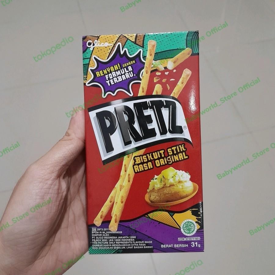 

Glico Pretz Stick Biscuit Rasa Original / Ayam BBQ / Pizza 31gr