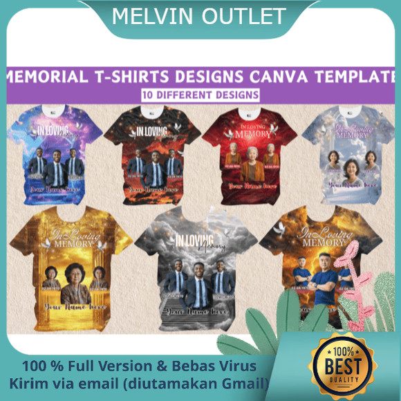In Loving Memory T Shirt Canva Template - Canva | Template | Premium