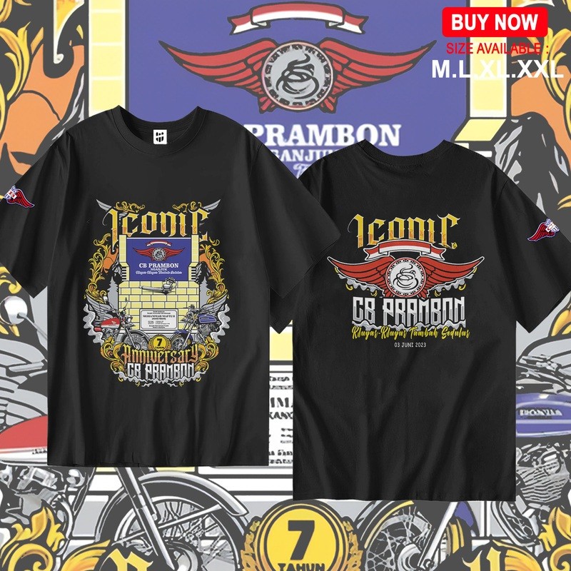 KAOS CB PRAMBON/ cb Nganjuk/kaos anniversary cb prambon/kaos cb anti tobat /kaos cb Nganjuk/kaos cb/