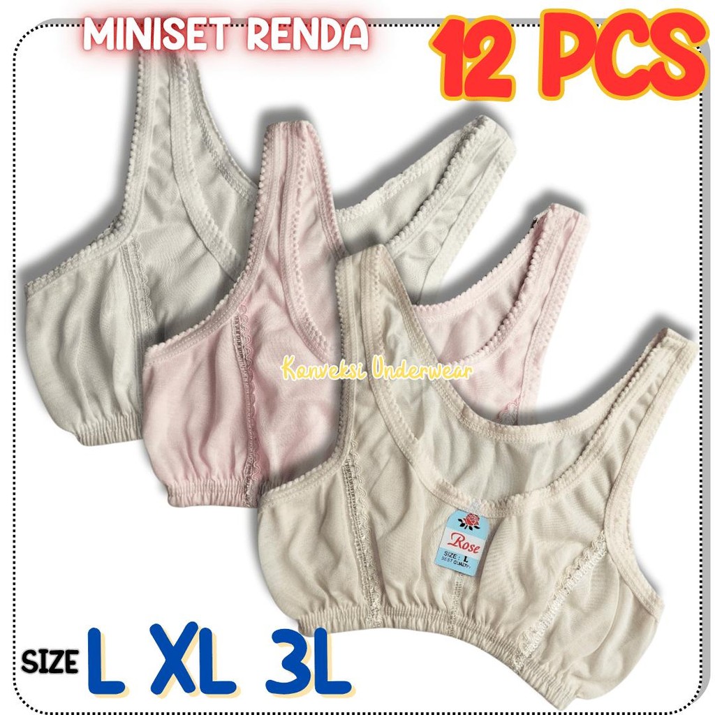12 PCS BH MINISET BLUS ANAK SMP SMA REMAJA DEWASA MURAH TERLARIS