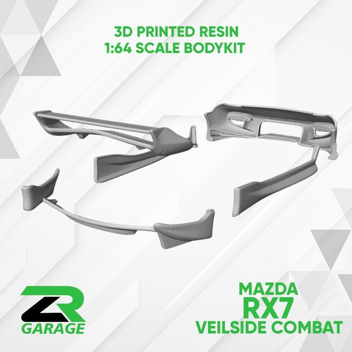 Body Panel kit Mazda RX7 Veilside Combat Hotwheel Diorama Diecast
