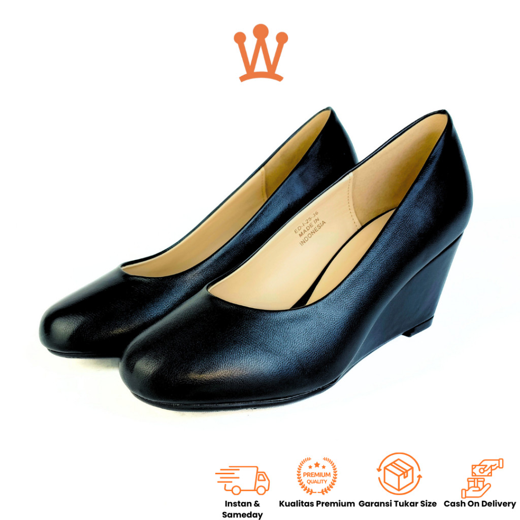 TERLARISWorkswell 6506 Sepatu Kerja Wanita Wedges 7cm