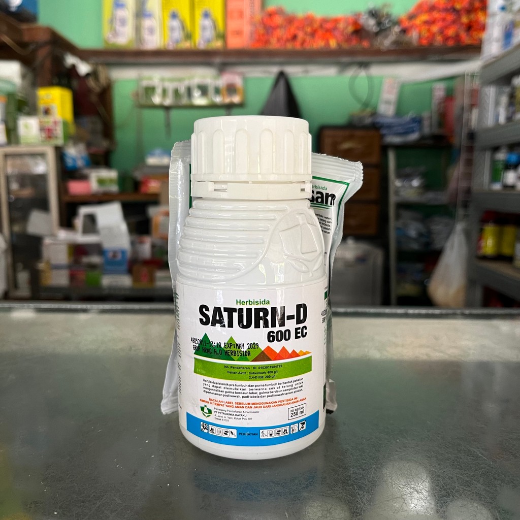 HERBISIDA SATURN-D 600EC  250 ML + HERBISIDA KISAN 10WP 25 GRAM