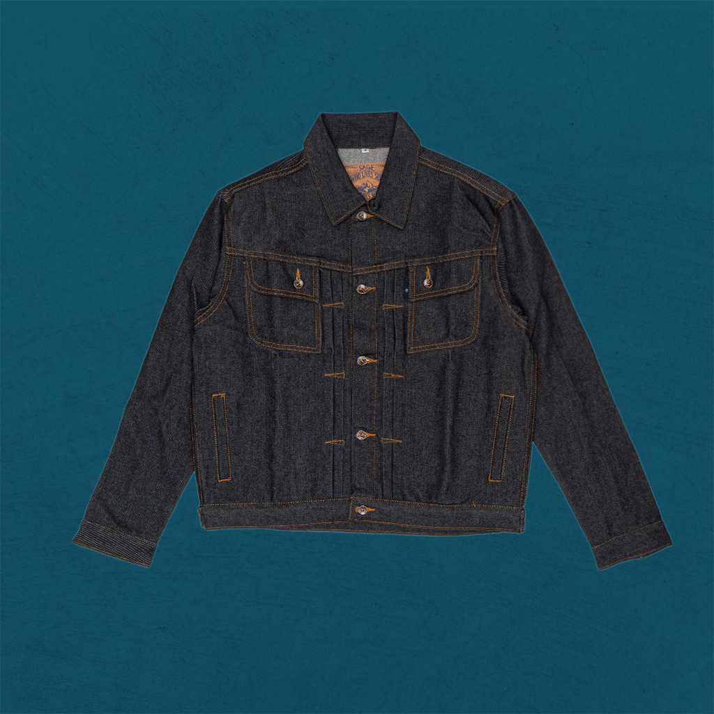 Sage Canine Type II 14oz Deep Indigo Denim Jacket Denim Jacket