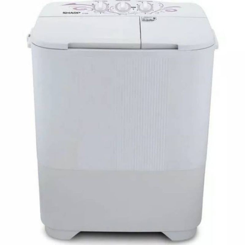 Kendal Jangan COD , Anteraja Promo SHARP Mesin Cuci 2 Tabung ES T 65MW GK 65NT MW WM NT Transparan 6