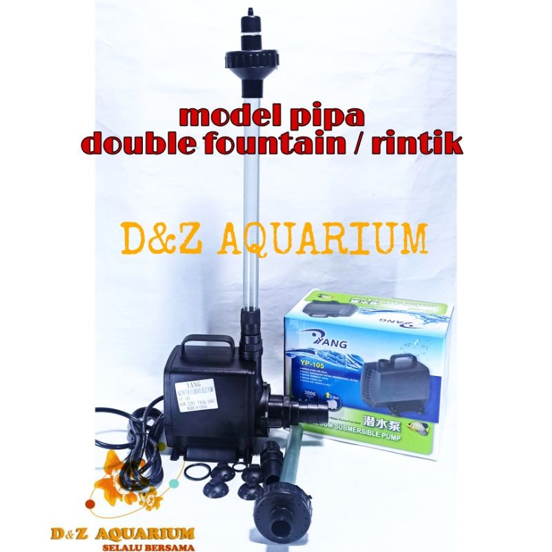 Paket Pompa Air Mancur Kolam Taman Ikan Yp 105 Satu Set Mesin YANG