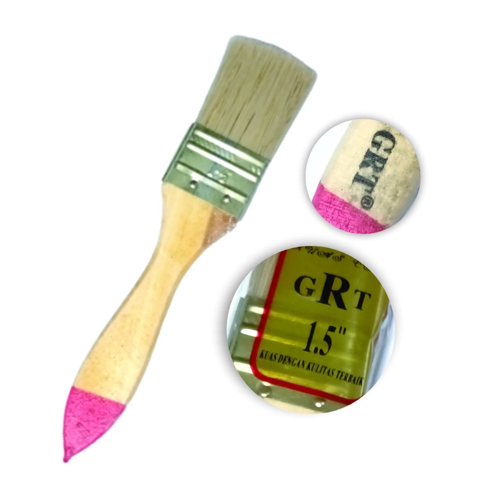 

[MSS] Paint Brush Kuas 1.5 inci Bulu Tebal Koas Cat Serba Guna Multi Fungsi