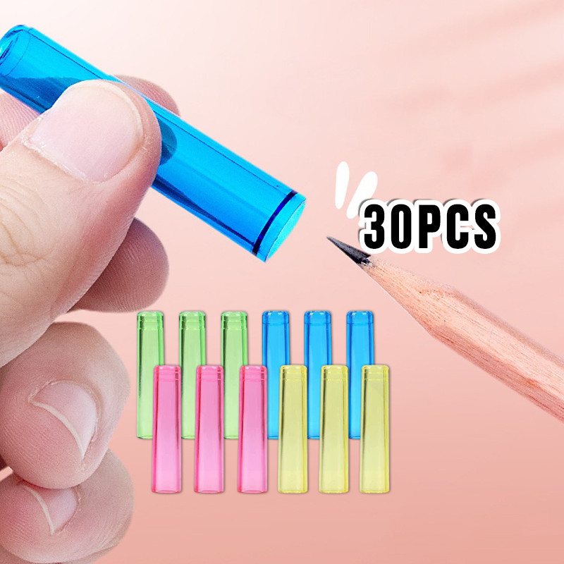 

30 Pcs Tutup Pensil / Pencil Cap / Pencil Extender / Topper