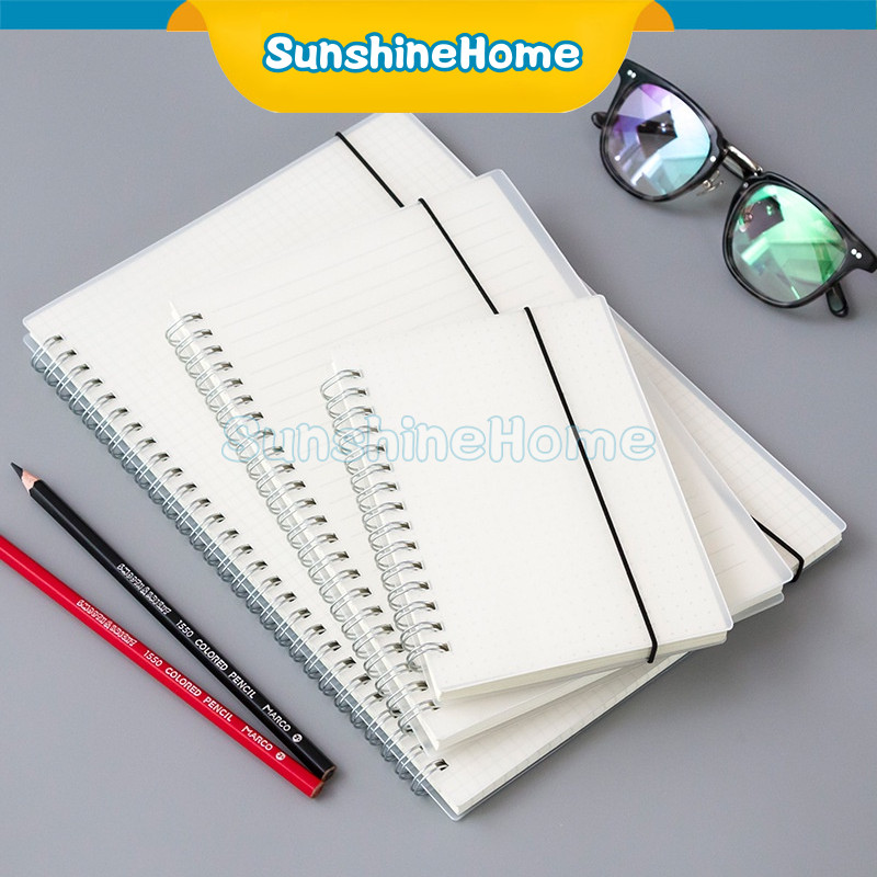 

Cover Transparan / 60 Lembar Notebook A5 B5 PUTIH / Notebook Spiral Journal Aesthetic Buku Diary Buku Catatan Kantor Sekolah