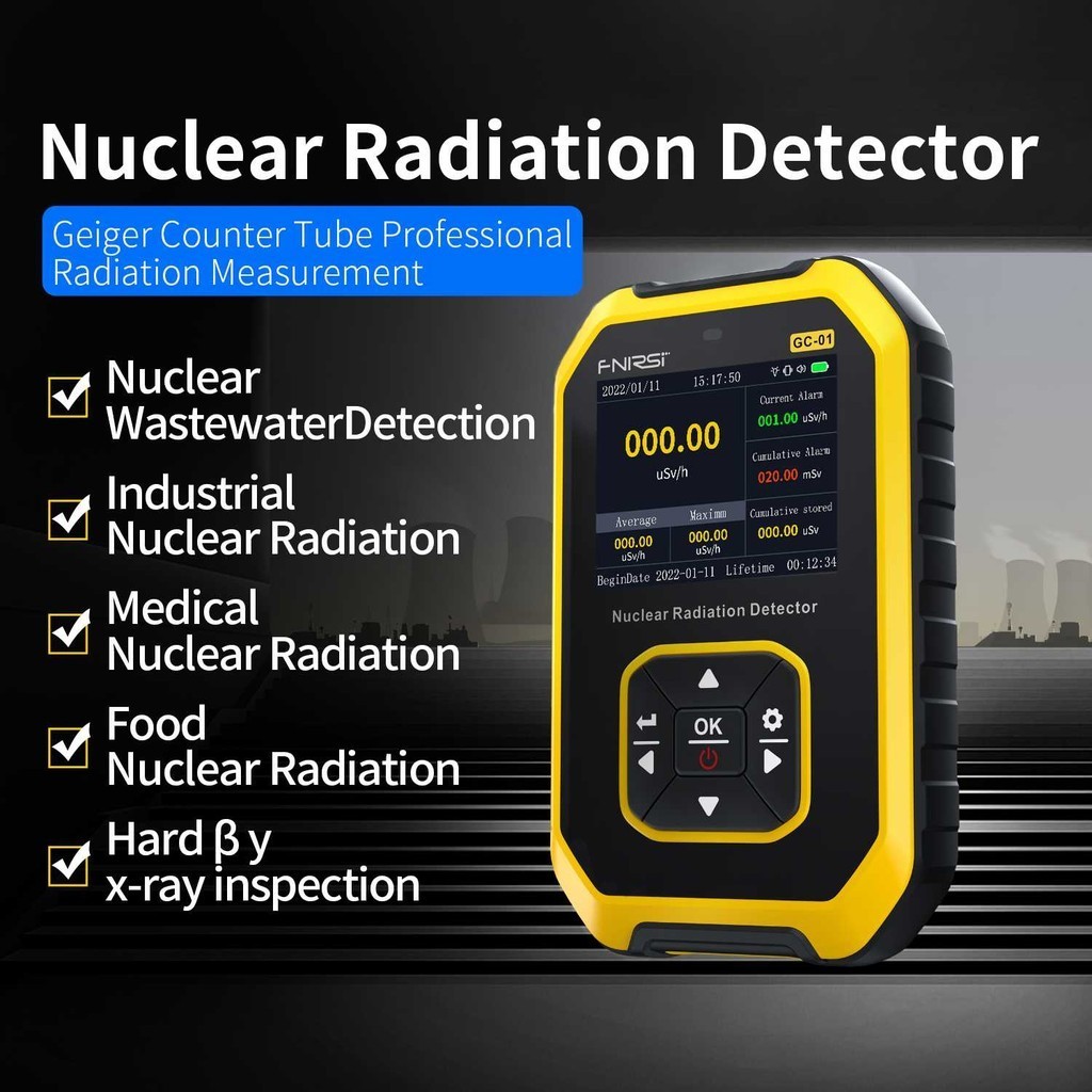 

FNIRSI Alat Deteksi Radiasi Nuclear Radiation Detector Geiger Counter - GC-01