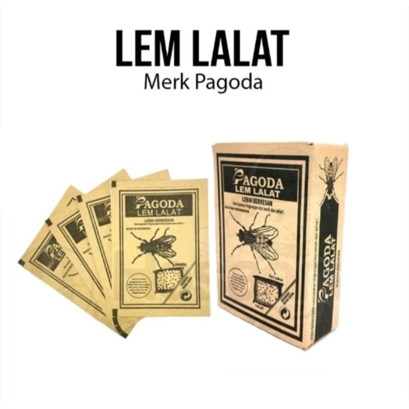

[100 Lembar] Lem Lalat Pagoda Lem Perangkap Lalat Lem Lalat Kertas