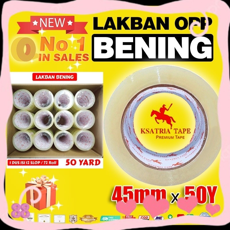 

[TERMURAH] Lakban OPP Tape Lakban Bening Dunia Packing 45mm*50 yard lakban anti bocor tempat lakban besar lakban kertas Terlengkap Opp Lakban Bening lakban besar bening lakban bening 45mm 50yard murah COD lakban bening besar lakban anti bocor