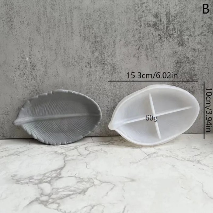 Best[Promo] Cetakan Silikon Resin Daun Ginkgo Leaf Storage Tray Mold - Daun 1