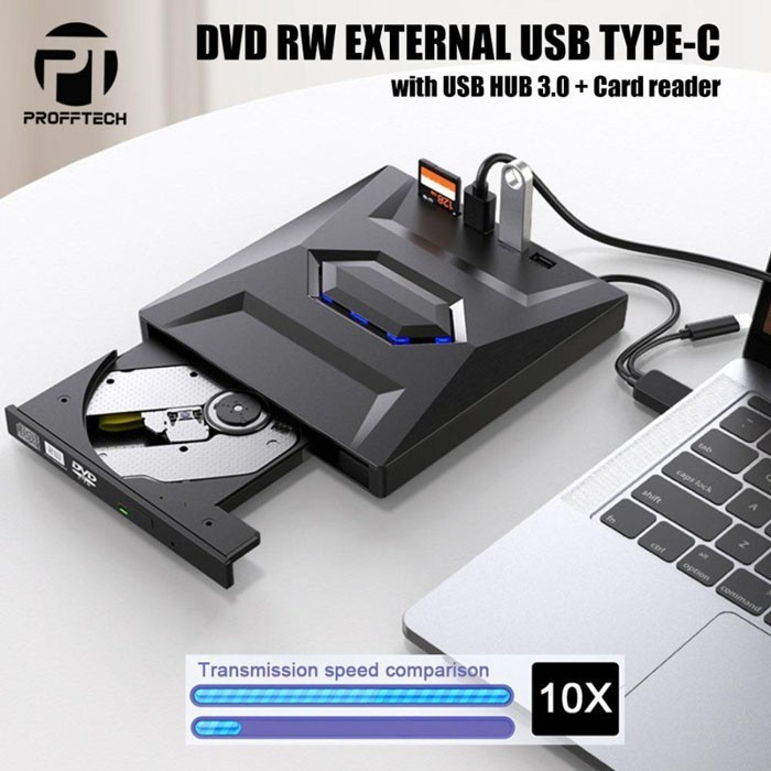 Profftech DVDRW DVD-RW External Multiport  DVD-RW External Super Slim