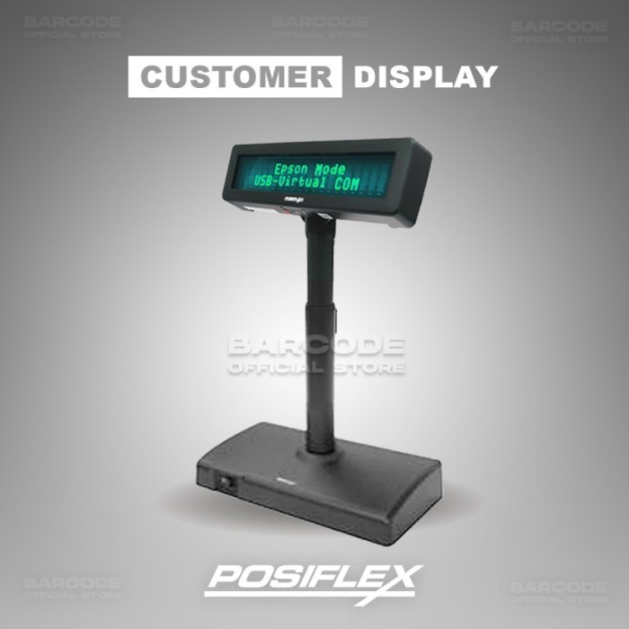 

CUSTOMER DISPLAY INDOMARET POLE DISPLAY CODESOFT VFD 800 - VFD800 USB - PD2600 Serial -TMI69