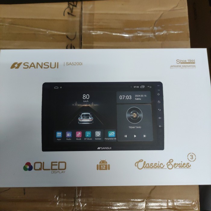 HEAD UNIT ANDROID 9 INCH SANSUI CLASSIC SERIES GEN 3 HEAD UNIT SANSUI 2/32 CLASSIC SERIES 9 INCH